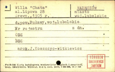 willa Chata, skan 1