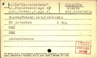 willa Kazimierówka, skan 1