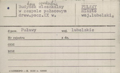 budynek mieszkalny, dom ogrodnika, skan 1