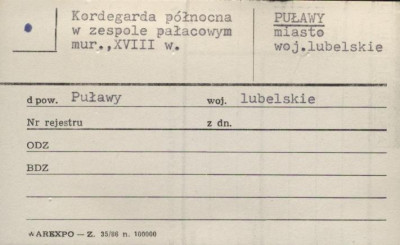 kordegarda północna, skan 1