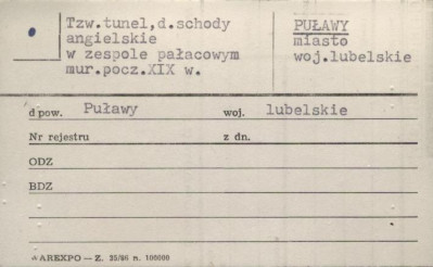tzw. tunel, d. schody angielskie, skan 1
