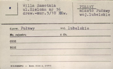 willa Samotnia, skan 1
