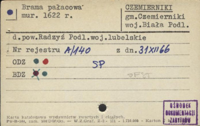 brama pałacowa, skan 1