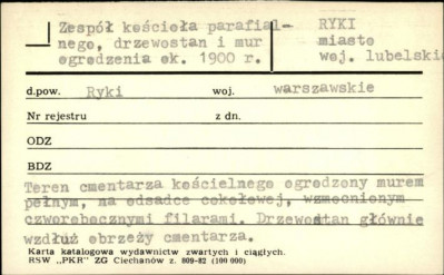 zespół kościoła parafialnego, drzewostan i mur ogrodzenia, skan 1