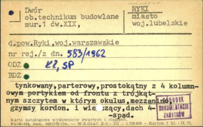dwór, ob. technikum budowlane, skan 1