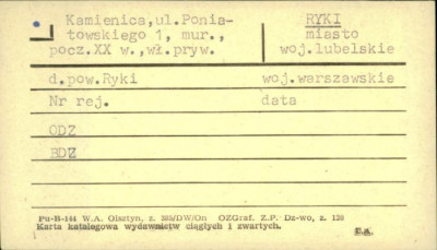 kamienica, skan 1