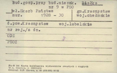 budynek gospodarczy przy budynku mieszkalnym, skan 1