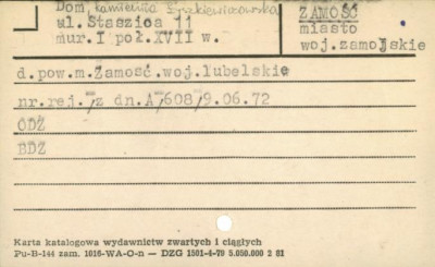 dom, kamienica Łyszkiewiczowska, skan 1