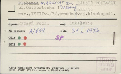 wikariat zw. plebanią, skan 1