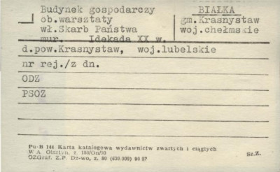 budynek gospodarczy, ob. warsztaty, skan 1
