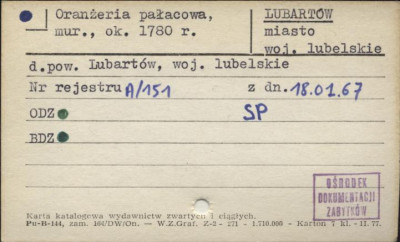oranżeria pałacowa, skan 1