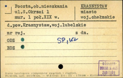 poczta, ob. mieszkania, skan 1