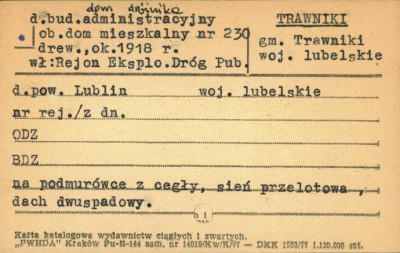 dom dróżnika, ob. dom mieszkalny, skan 1