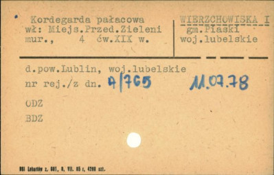 kordegarda pałacowa, skan 1