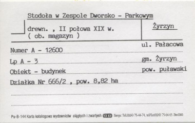 stodoła, ob. magazyn, skan 1