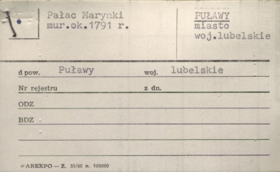 pałac Marynki, skan 1