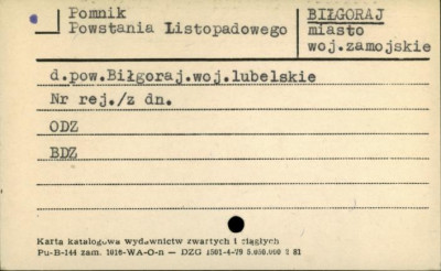 pomnik Powstania Listopadowego, skan 1