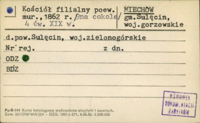 kościół ewangelicki, ob. kościół fil., skan 1