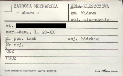 obora - zagroda młynarska, skan 1