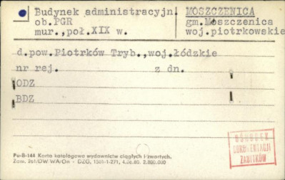 budynek administracyjn. ob. PGR, skan 1
