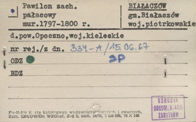 pawilon zach. pałacowy, skan 1