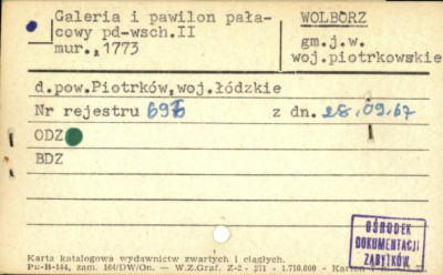 galeria i pawilon pałacowy pd.-wsch. II, skan 1