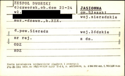 czworak, ob. dom 21 - 24 - zespół dworski, skan 1