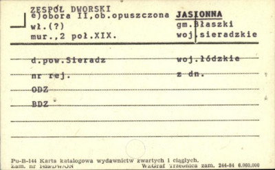 obora II - zespół dworski, skan 1