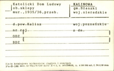 Katolicki Dom Ludowy, ob. sklepy, skan 1