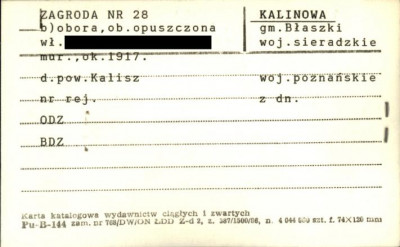 obora, ob. opuszczona - zagroda, skan 1