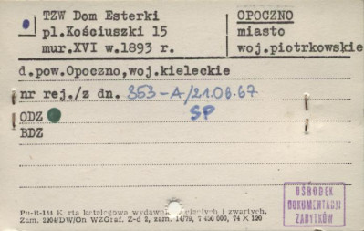tzw dom Esterki, skan 1
