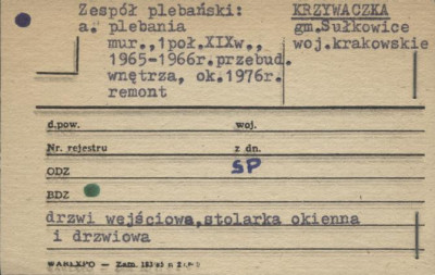 zespół plebański: plebania, skan 1