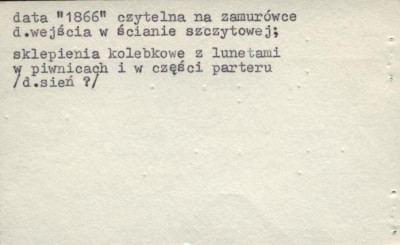 pozostałości dworu z zespołu dworskiego, ob. budynek gospodarczy w zagrodzie, skan 2