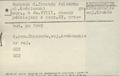 budynek zarządcy folwarku, skan 1