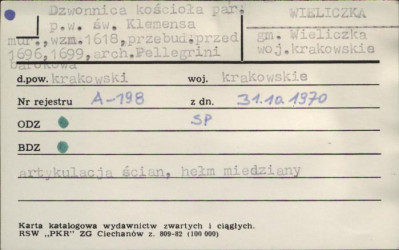 dzwonnica przy kościele par. pw. św. Klemensa, skan 2