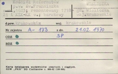 kościół reformatów pw. św. Franciszka, skan 1