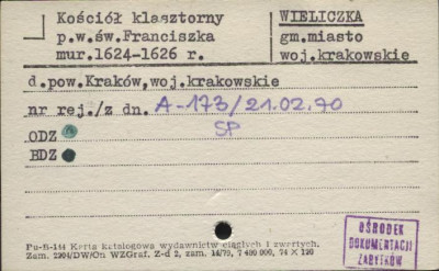 kościół reformatów pw. św. Franciszka, skan 3