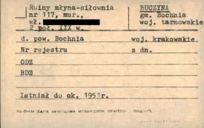 ruiny młyna - siłownia, skan 1