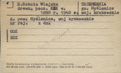 szkoła wiejska, skan 1