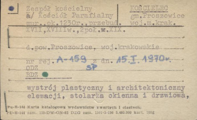 zespół kościelny - kościół parafialny, skan 1