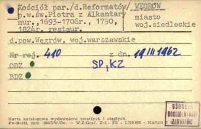 kościół par. (d. Reformatów) pw. św. Piotra z Alkantary, skan 1