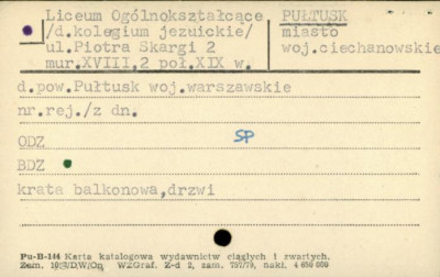liceum ogólnokształcące (d. kolegium jezuickie), skan 1