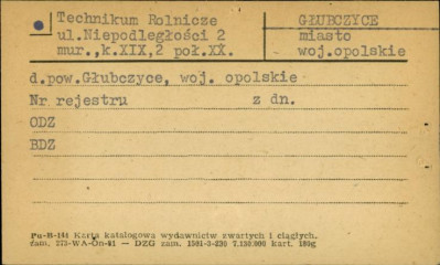 technikum Rolnicze, skan 1