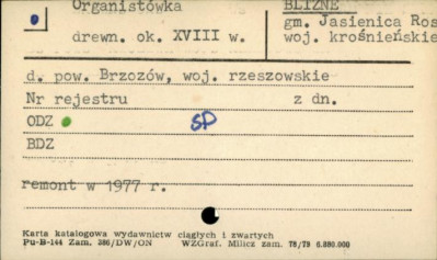 organistówka, skan 1
