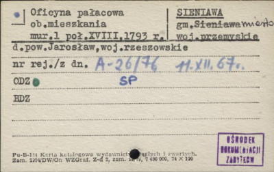 oficyna pałacowa, ob. budynek mieszkalny, skan 1