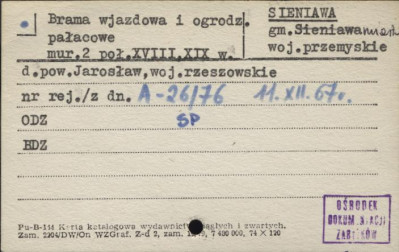 brama i ogrodzenie pałacowe, skan 1