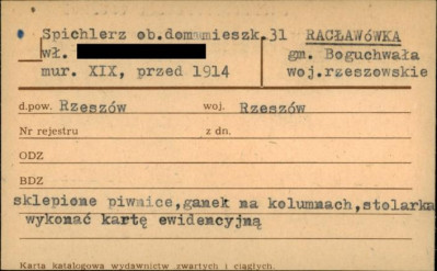 spichlerz, ob. dom mieszkalny, skan 1