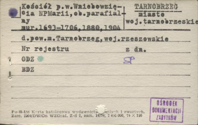 kościół pw. Wniebowzięcia NM Panny, ob. parafialny, skan 1