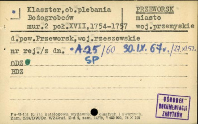 klasztor bożogrobców, ob. plebania , skan 1
