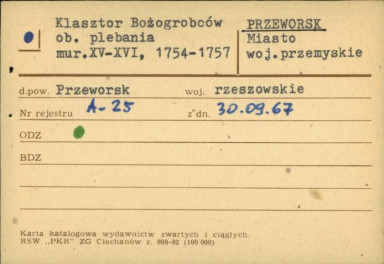 klasztor bożogrobców, ob. plebania , skan 2